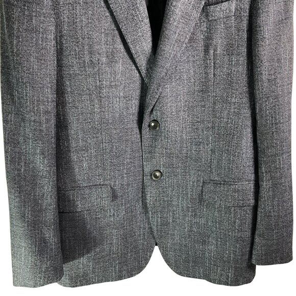 Emporio Armani G Line Mens Suit Blazer Jacket Sz 52 Gray Wool Blend Classic - Picture 3 of 9